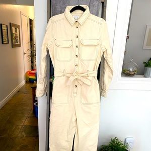 BNWT - Topshop Cream-Coloured Jumpsuit